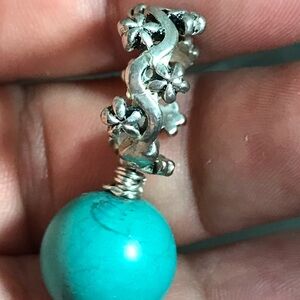 TURQUIOSE BALL  925 PENDANT